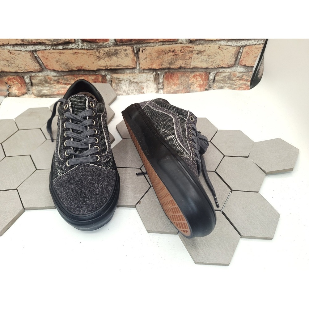 Vans x Quasi Skate Old Skool 2022 Asphalt Grey Washed Denim Look Black Men Sz 7 - Picture 10 of 12